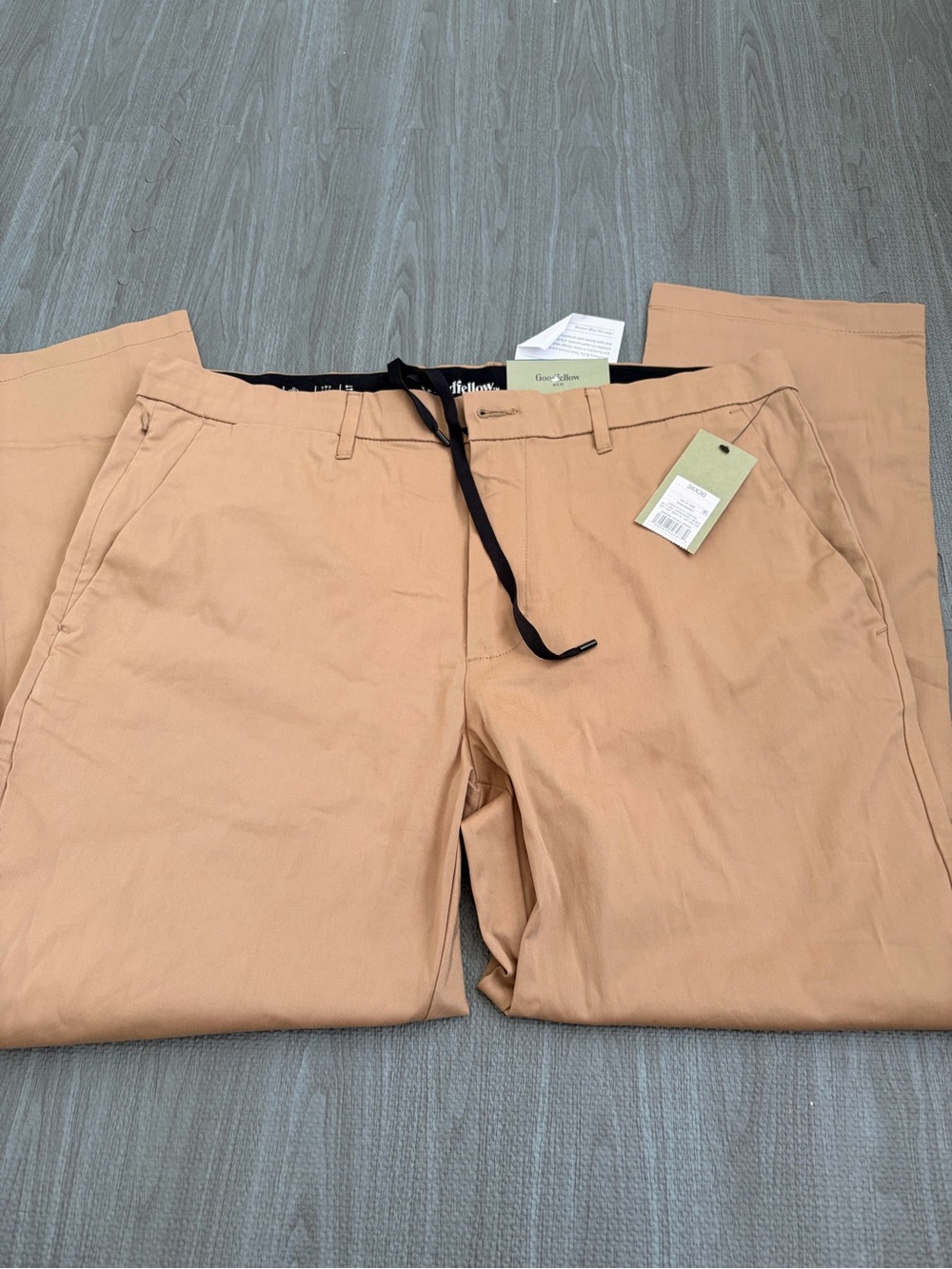 Men's Casual Stretch Chino Pants in Tan